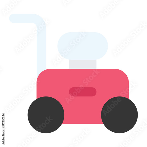 lawn mower icon for illustration