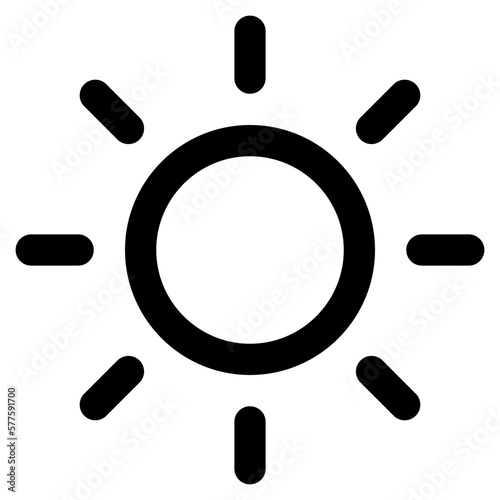 sun icon for illustration
