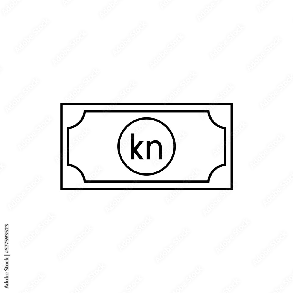Croatia Currency Symbol, Croatian Kuna Icon, HRK Sign. Vector Illustration Croatia Currency Symbol, Croatian Kuna Icon, HRK Sign. Vector Illustration
