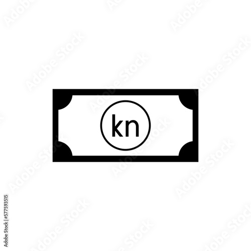 Croatia Currency Symbol, Croatian Kuna Icon, HRK Sign. Vector Illustration