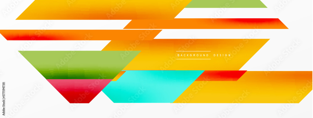 Minimal geometric abstract background. Dynamic 3d lines composition. Trendy techno business template for wallpaper, banner, background or landing Minimal geometric abstract background. Dynamic 3d lines composition. Trendy techno business template for wallpaper, banner, background or landing