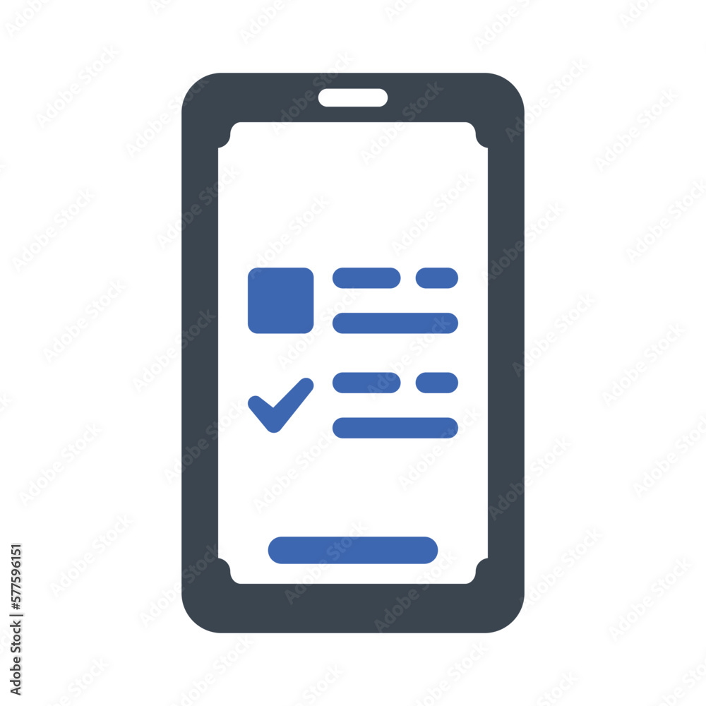Mobile survey icon Mobile survey icon