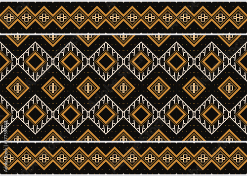 Ethnic pattern Philippine textile. Traditional ethnic patterns vectors It is a pattern geometric shapes. Create beautiful fabric patterns. Design for print. Using in the fashion industry.