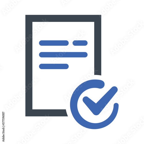 Approve document icon