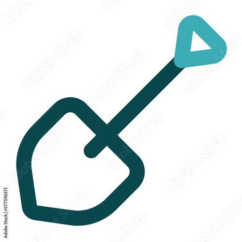 shovel icon for illustration