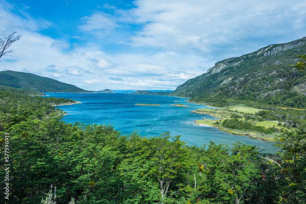 View of Lapataia Bay at Tierra del Fuego National Park - Ushuaia, Argentina