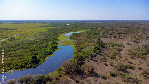 view of the river in Pantanal wetlands