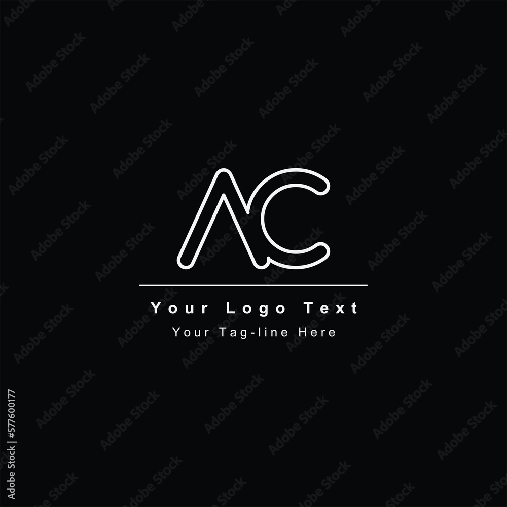 logo initial ac or ca design icon template symbol