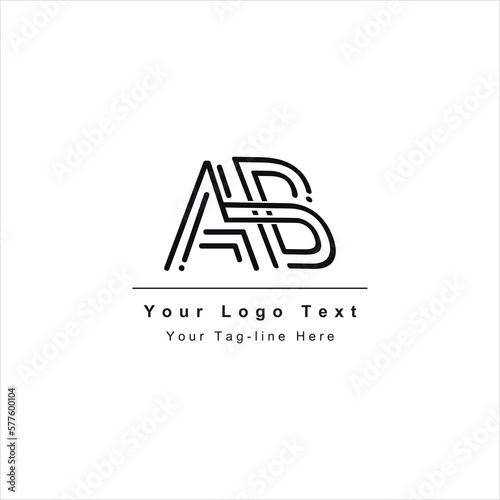 AB or BA letter logo. Unique attractive creative modern initial AB BA A B initial based letter icon logo
