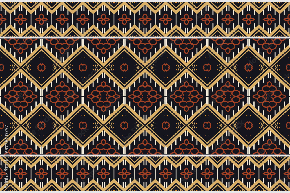 Simple ethnic design drawing. It is a pattern geometric shapes. Create beautiful fabric patterns. Design for print. Using in the fashion industry.