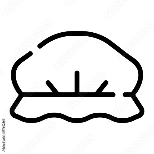 shower cap line icon