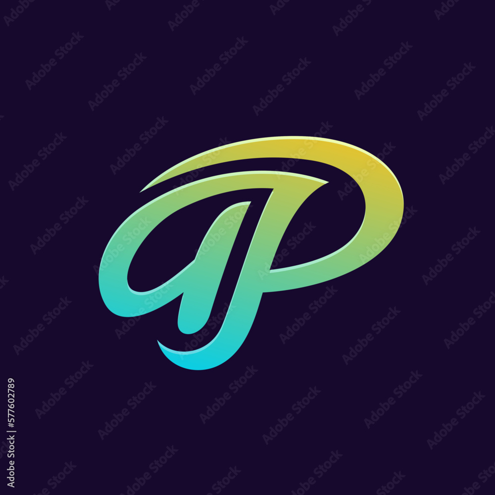 Obraz premium Letter AP Monogram Logo