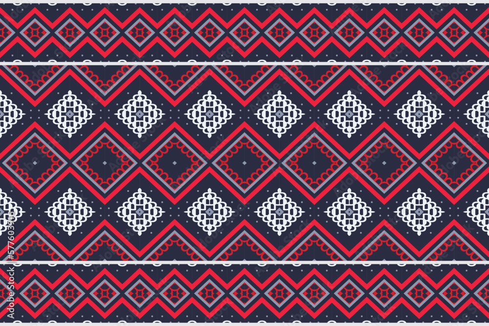 Indian ethnic design pattern. traditional patterned wallpaper It is a pattern geometric shapes. Create beautiful fabric patterns. Design for print. Using in the fashion industry.