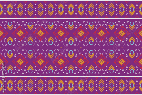 Ethnic pattern design of the Philippines. Geometric ethnic pattern traditional Design It is a pattern geometric shapes. Create beautiful fabric patterns. Design Using in the fashion industry.