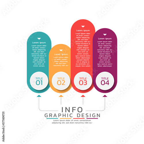 Presentation business infographic template colorful design 