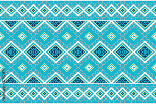 Ethnic pattern design of the Philippines. It is a pattern geometric shapes. Create beautiful fabric patterns. Design for print. Using in the fashion industry.