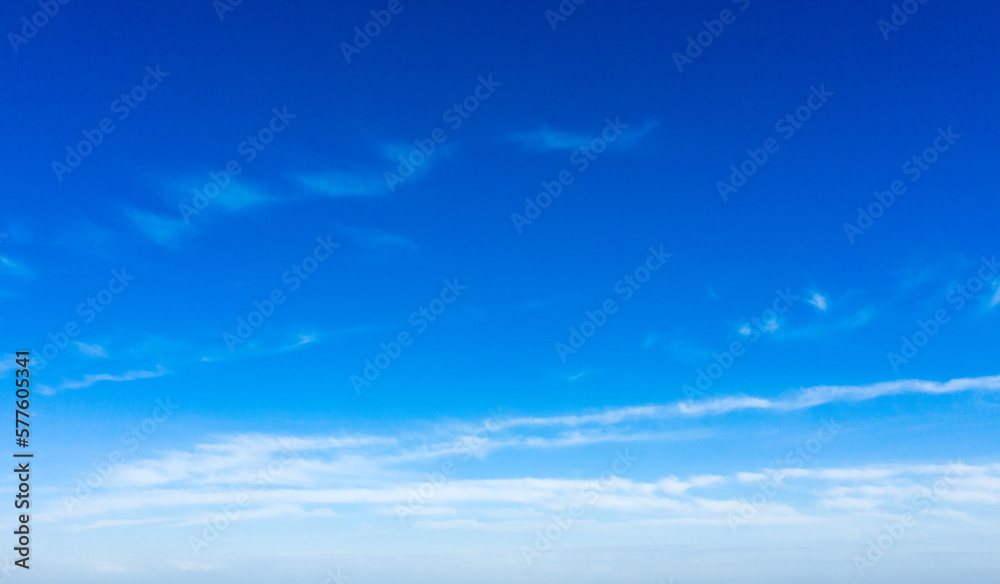 Fototapeta premium Blue sky with white clouds.