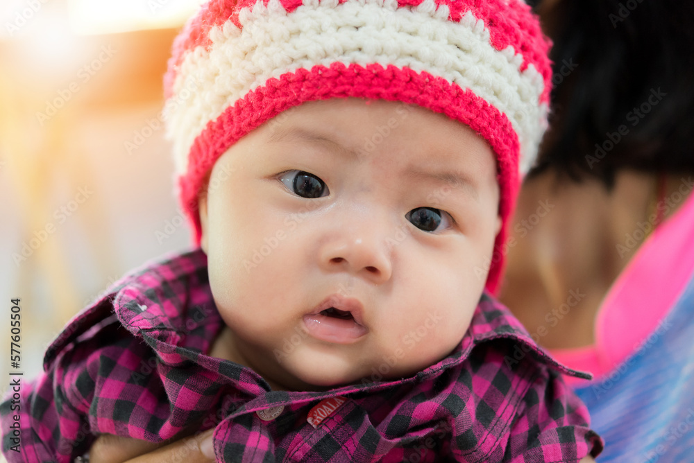 close up of cute asia baby, asia baby boy, happy baby at home close up of cute asia baby, asia baby boy, happy baby at home