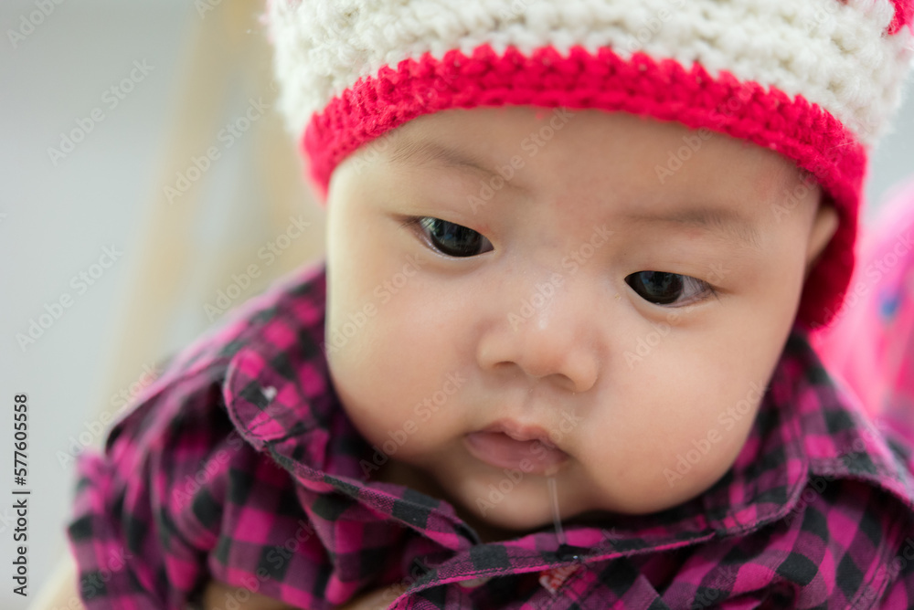 close up of cute asia baby, asia baby boy, happy baby at home close up of cute asia baby, asia baby boy, happy baby at home