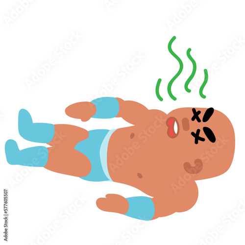 Wrestler Moves Funny Illustration 