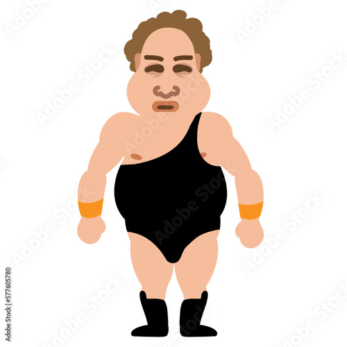 Wrestler Moves Funny Illustration 