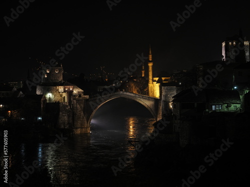 Famous historic bridge of Mostar, Bosnia and Herzegovina, Europe