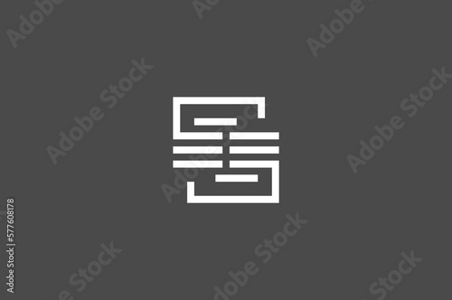 Illustration vector graphic of square abstract technology