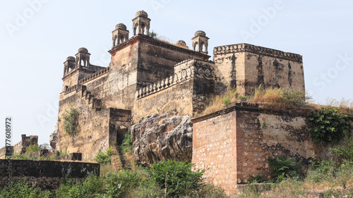 The  Ruin Palace of  Baldeogarh Fort, Madhya Pradesh, India. photo