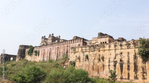 The Ruined Fortress of Baldeogarh Fort  Foer Was Built by Maharaja Vikramjit singh  Baldeogarh  Madhya Pradesh  India.