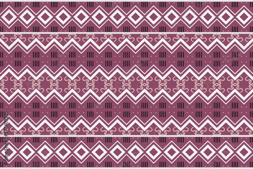 Tribal ethnic pattern wallpaper. Traditional ethnic pattern design It is a pattern geometric shapes. Create beautiful fabric patterns. Design for print. Using in the fashion industry.
