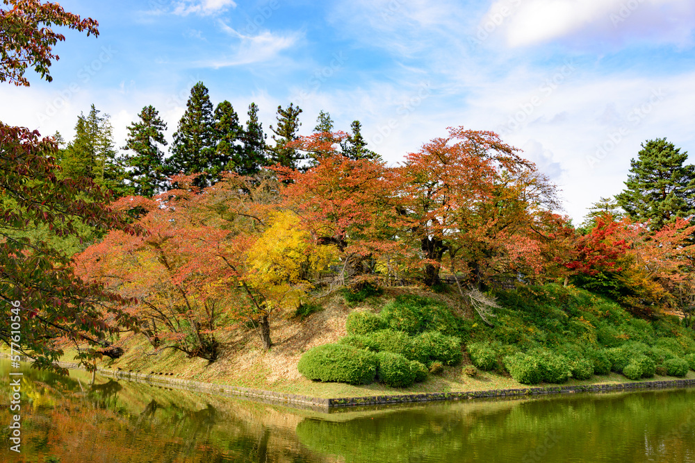 秋の上杉神社と周辺
