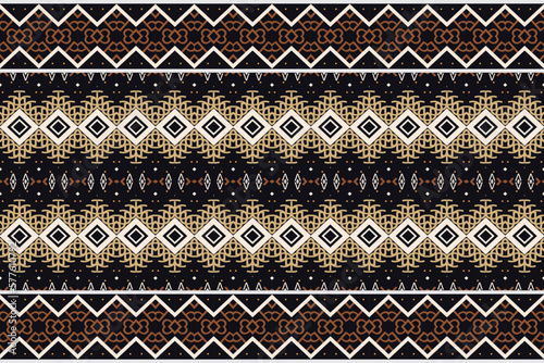 Tribal pattern vector. traditional pattern design It is a pattern geometric shapes. Create beautiful fabric patterns. Design for print. Using in the fashion industry.