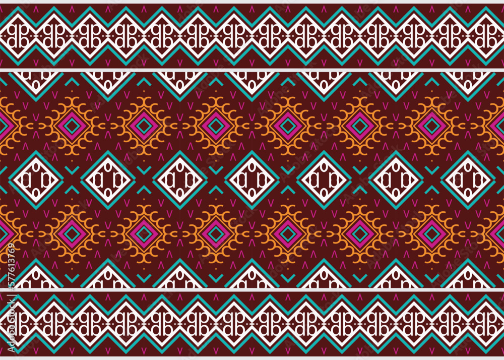 Seamless Indian ethnic patterns. traditional patterned Native American art It is a pattern geometric shapes. Create beautiful fabric patterns. Design for print. Using in the fashion industry.