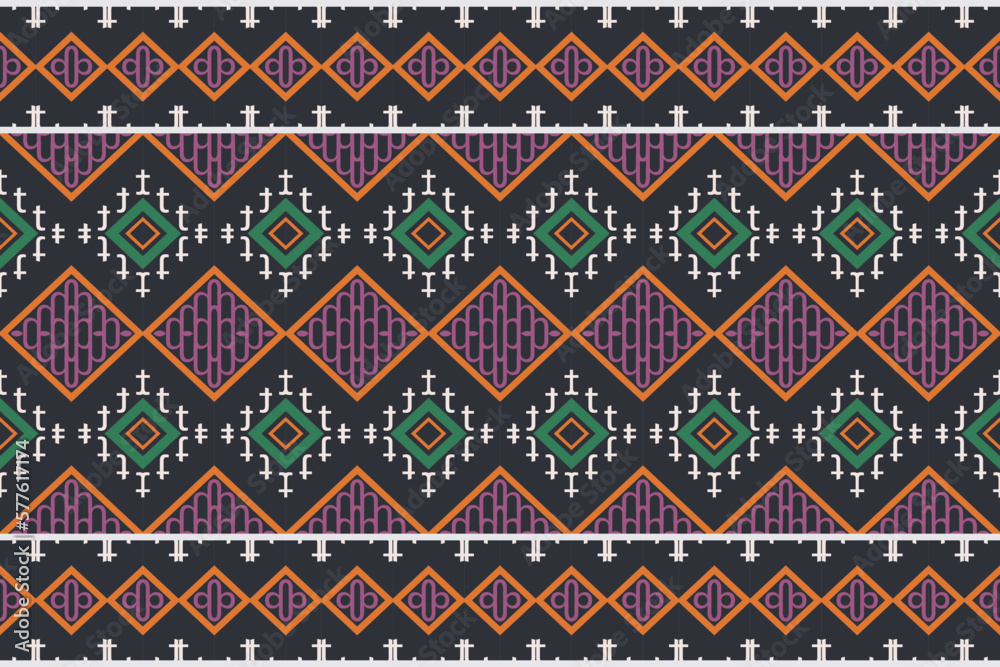Ethnic stripe tribal chevron Geometric Traditional ethnic oriental design for the background. Folk embroidery, Indian, Scandinavian, Gypsy, Mexican, African rug, carpet.