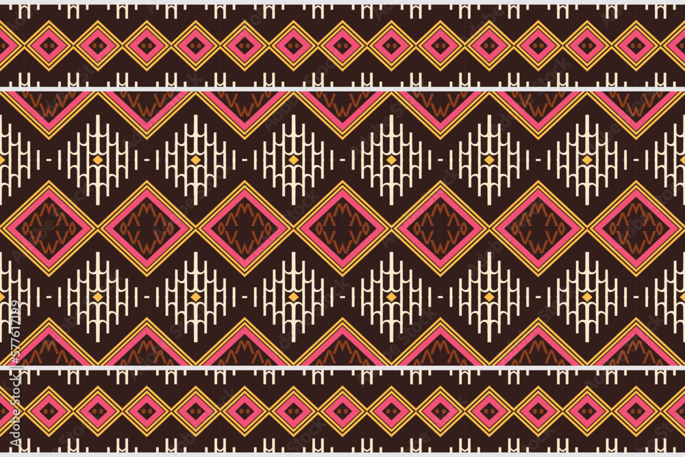 Ethnic stripe tribal color Geometric Traditional ethnic oriental design for the background. Folk embroidery, Indian, Scandinavian, Gypsy, Mexican, African rug, carpet.