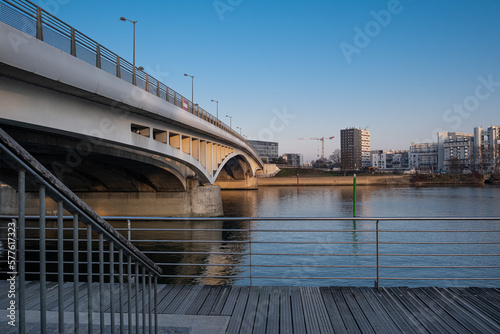 Bilde på lerret Pont de Bezons - Bezons Bridge - parc pierre lagravère ( Val D'oise, France)