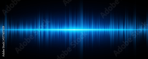 Abstract glowing sound vibrations. Futuristic background for equalizer design. Vibration of light. Bright flash of light. Vector illustration