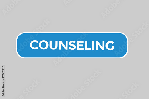 counseling button vectors.sign label speech bubble counseling
