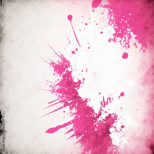 hit pink and white watercolor stain. Watercolor painting texture background. pink and white grunge. 