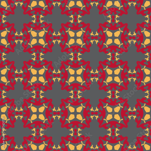 Title	
Seamless Asian pattern of the nomads of Central Asia and Kazakhstan, Kyrgyzstan. Nomadic ethnic stamp style. Asian ornaments.
