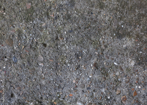 Concrete walkway background, gray concrete, concrete texture, close-up. High quality photo. Old concrete slab