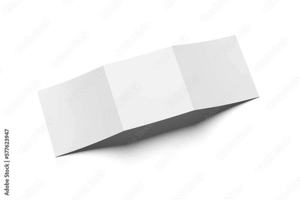 blank trifold mockup