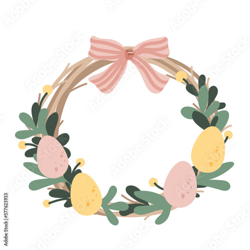 egg easter wreath