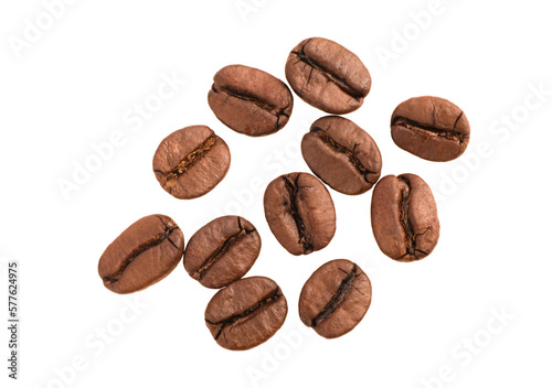 roasted coffee bean on png