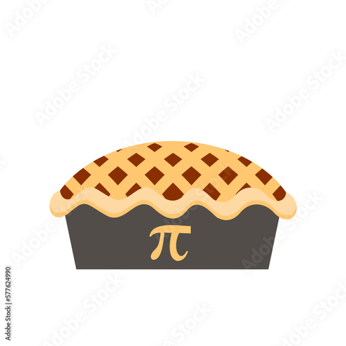 Pi Day Pie Illustration