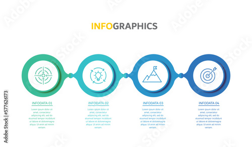 infographic design template vector illustration with icons and 4 options or steps.can be used for presentation process,layout,banner,data graph,presentation	