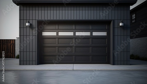 Ultra modern futuristic garage door so that not only your car is special © Dniel