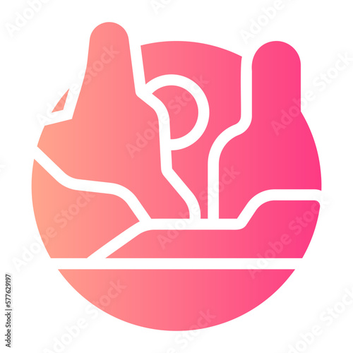 canyon gradient icon