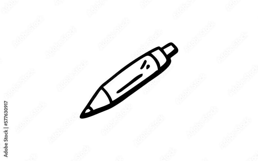 BALLPOINTS Doodle art illustration with black and white style. BALLPOINTS Doodle art illustration with black and white style.