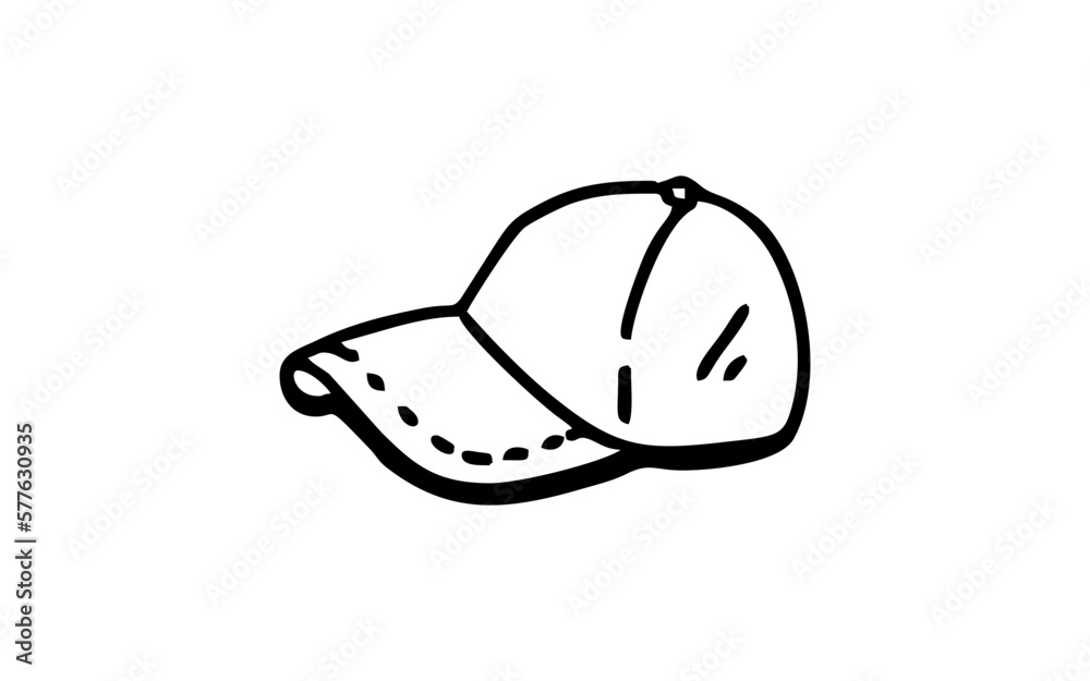 A HAT Doodle art illustration with black and white style. A HAT Doodle art illustration with black and white style.